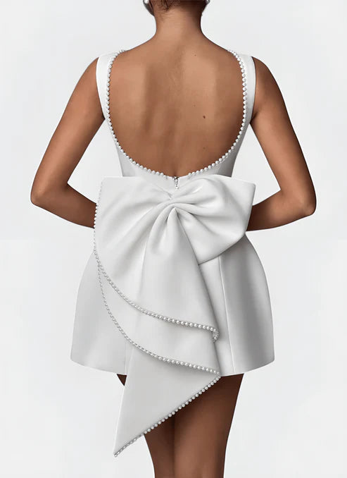 ARIA O-NECK A-LINE MINI DRESS