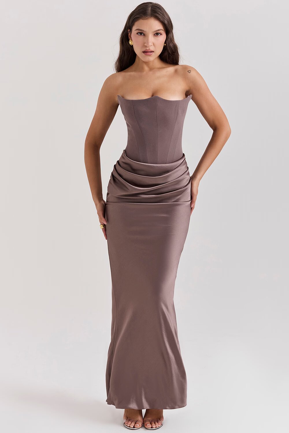 LILLY STRAPLESS CORSET DRESS