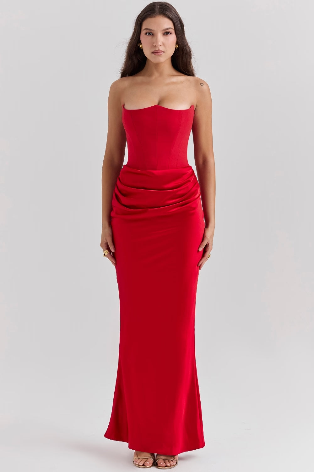 LILLY STRAPLESS CORSET DRESS