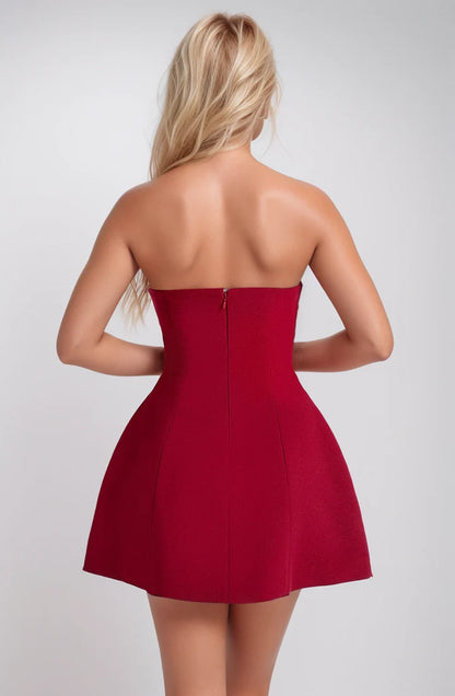 TIMELESS STRAPLESS MINI RED