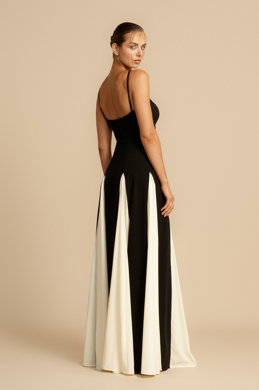 GRISELDA COLOR BLOCK MAXI DRESS