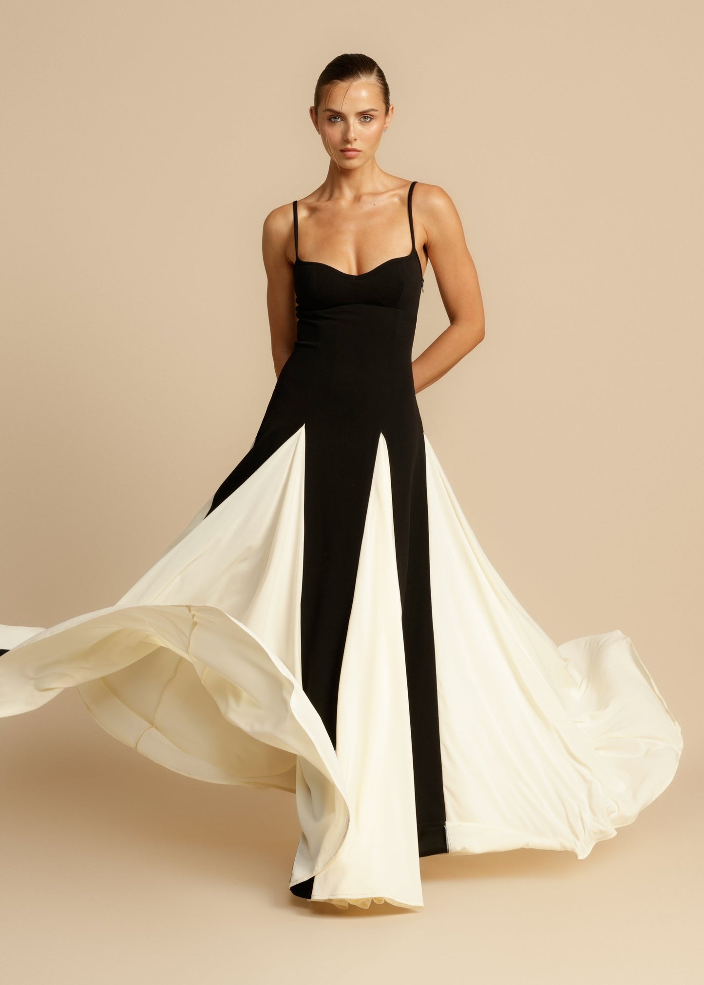 GRISELDA COLOR BLOCK MAXI DRESS