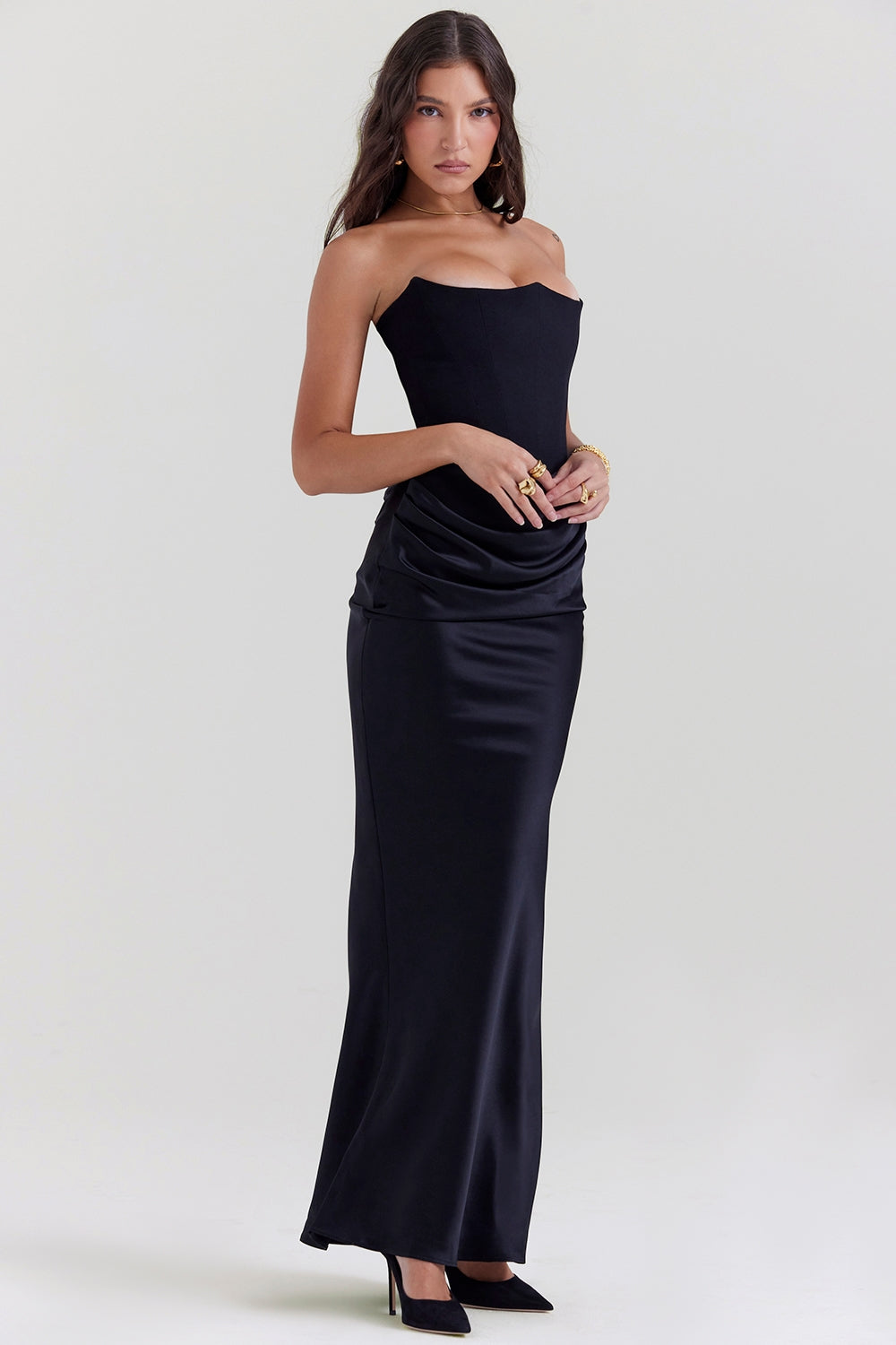 LILLY STRAPLESS CORSET DRESS