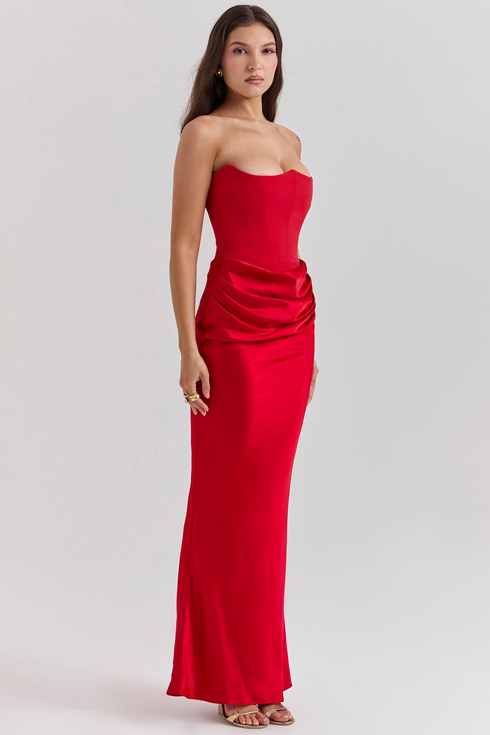 LILLY STRAPLESS CORSET DRESS