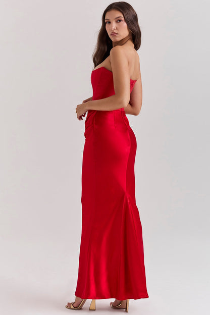 LILLY STRAPLESS CORSET DRESS