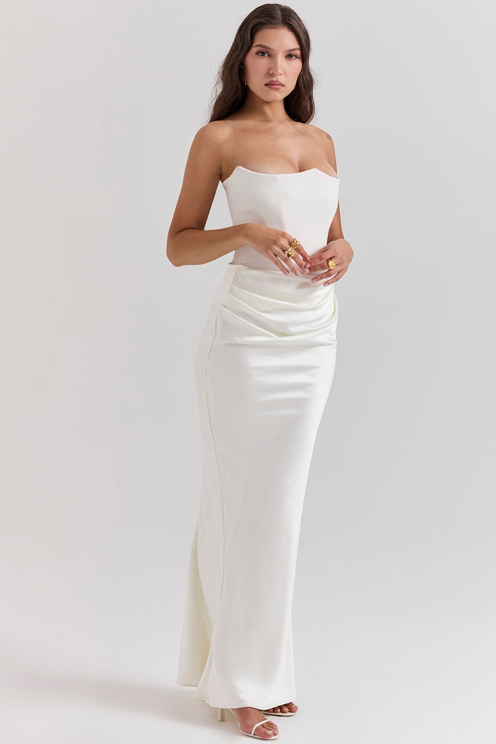 LILLY STRAPLESS CORSET DRESS