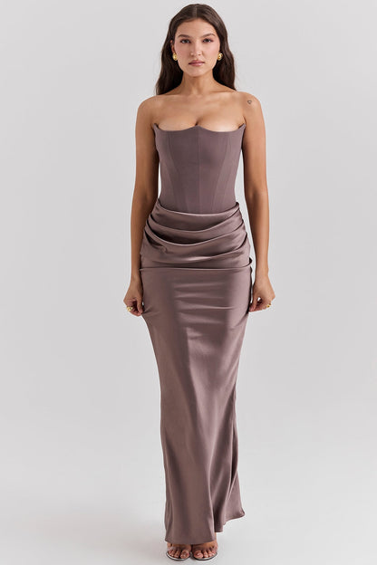 LILLY STRAPLESS CORSET DRESS